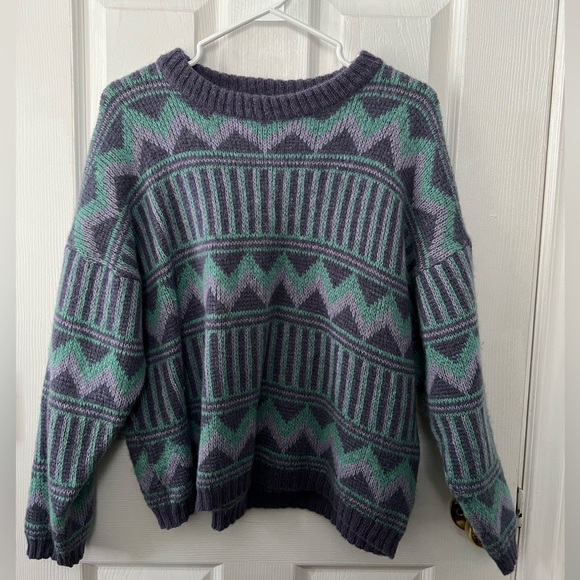 Vintage Sweaters - Vintage viking wool sweater